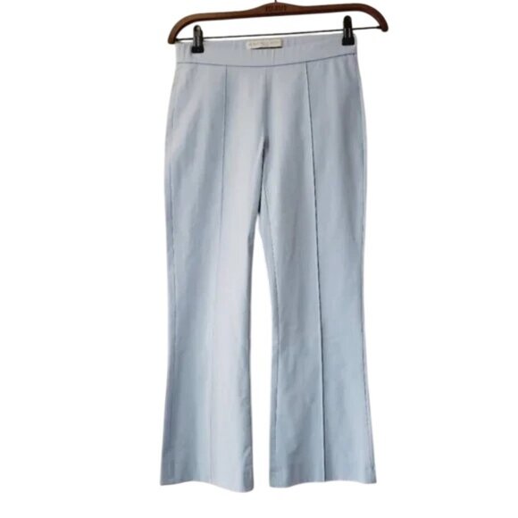 Raffaello Rossi powder blue Macy 6/8 cropped kick-flared pants size 32 - Picture 2 of 6